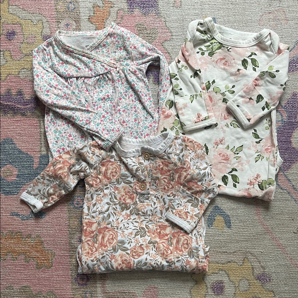 Floral Baby Girl Gown